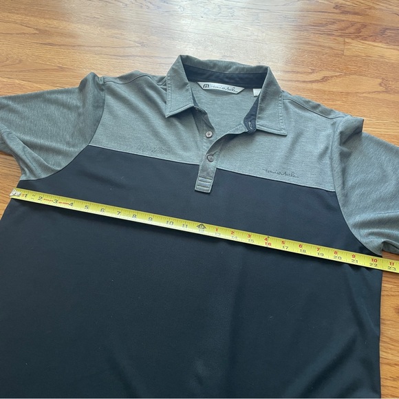 Travis Mathew business casual golf black gray Polo Shirt - Picture 8 of 8